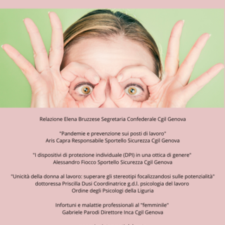 Mercoledì 4 marzo l'incontro "Salute e sicurezza sul lavoro: essere donna fa la differenza"