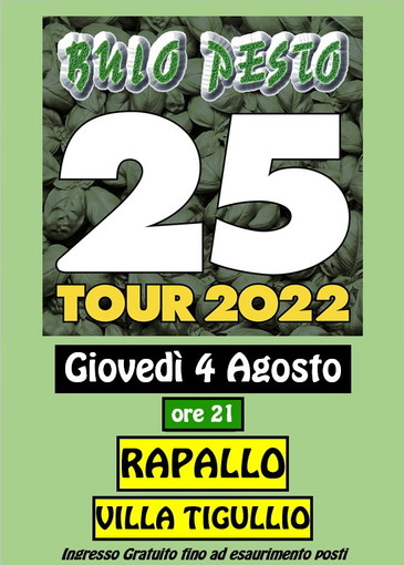 Tornano i Buio Pesto con un concerto gratuito a Rapallo Tornano i Buio Pesto con un concerto gratuito a Rapallo