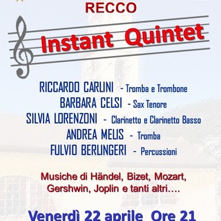 Recco, al santuario di San Michele il concerto del quintetto 'Instant Quintet"