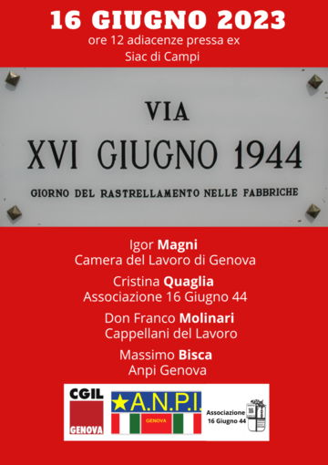 Commemorazione dei deportati del 16 giugno '44, alle 12 la cerimonia alla pressa ex Siac di Campi Commemorazione dei deportati del 16 giugno '44, alle 12 la cerimonia alla pressa ex Siac di Campi