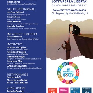 'Donne iraniane in lotta', l'evento di Fidapa il prossimo 21 novembre