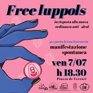 "Free Luppols", venerdì in piazza contro la nuova ordinanza antialcol