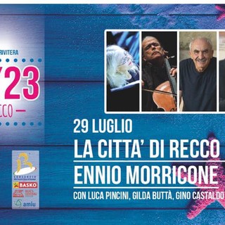 Recco ricorda Ennio Morricone: sabato la serata dedicata al compositore