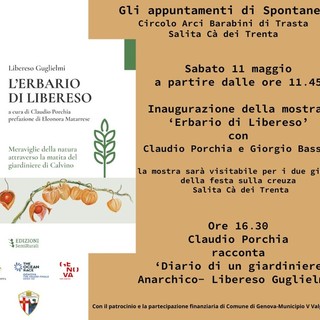Genova: torna “Spontanea, la natura che cura” l’11 e 12 maggio nel segno di Libereso Guglielmi