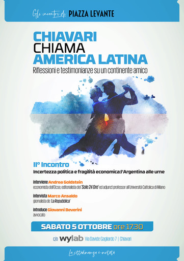 'Chiavari chiama America Latina': l'incontro con Goldstein e Ansaldo