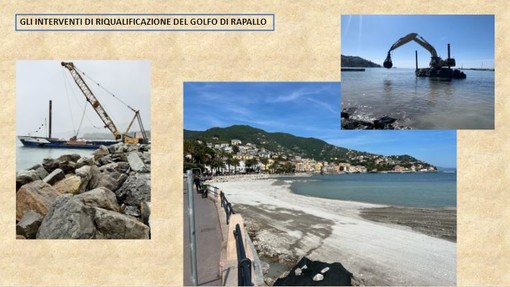 Rapallo, presentati  i lavori di collettamento delle acque bianche sul lungomare, appena terminati