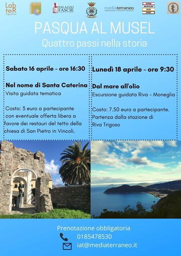 Sestri Levante, sabato 16 e lunedì 18 aprile 'Quattro passi nella storia' Sestri Levante, sabato 16 e lunedì 18 aprile 'Quattro passi nella storia'