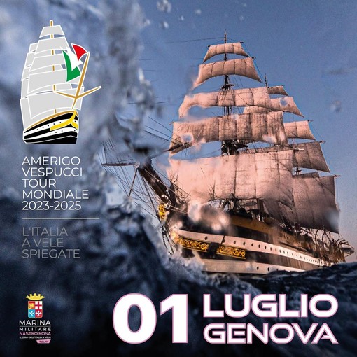 Tappa a Genova per il giro del mondo dell'Amerigo Vespucci (video)