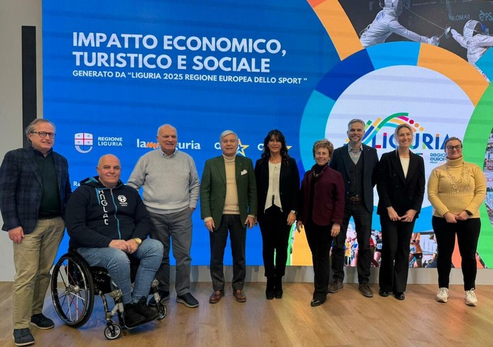 Liguria 2025 - Regione Europea dello Sport, presentati tutti i risultati con oltre 110 milioni di indotto e 550mila presenze