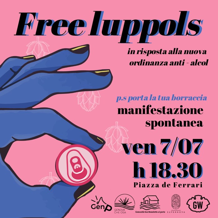 "Free Luppols", venerdì in piazza contro la nuova ordinanza antialcol