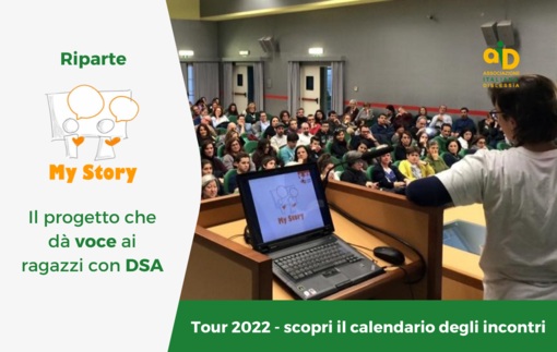 My Story, l'evento AID che dà voce ai giovani con Disturbi Specifici dell'Apprendimento arriva a Genova My Story, l'evento AID che dà voce ai giovani con Disturbi Specifici dell'Apprendimento arriva a Genova