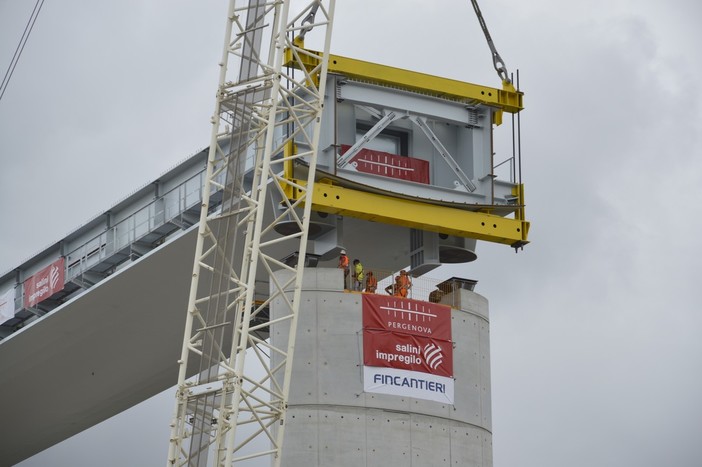 Ponte per Genova: oggi l'inaugurazione del primo impalcato (VIDEO e FOTO)