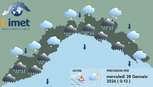 Meteo, ancora una giornata di piogge sparse su tutta la Liguria Meteo, ancora una giornata di piogge sparse su tutta la Liguria