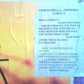 Attacco dei no vax alla sindaca Piccardo sui manifesti per la giornata della Memoria: la solidarietà di Anci Liguria