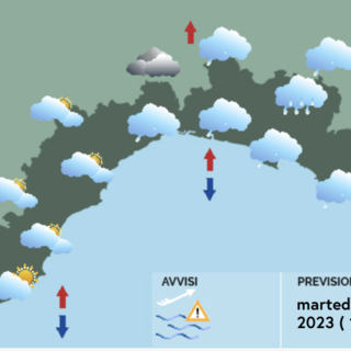Meteo, cielo coperto sulla costa al mattino, poco nuvoloso nelle zone interne