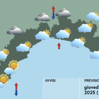 Meteo, ancora qualche residua precipitazione su centro e levante ligure Meteo, ancora qualche residua precipitazione su centro e levante ligure