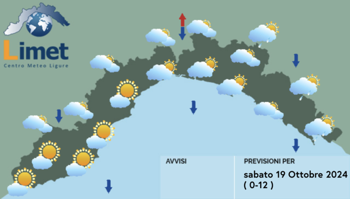 Meteo, cielo ancora parzialmente nuvoloso sulla Liguria Meteo, cielo ancora parzialmente nuvoloso sulla Liguria