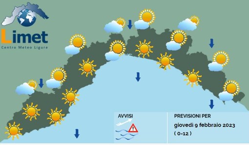 Meteo, vento forte con raffiche di burrasca, temperature minime in diminuzione Meteo, vento forte con raffiche di burrasca, temperature minime in diminuzione