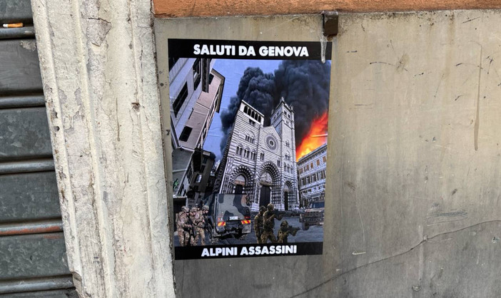 Scritte contro gli Alpini, Rixi: "Volantini vergognosi: atto inaccettabile"
