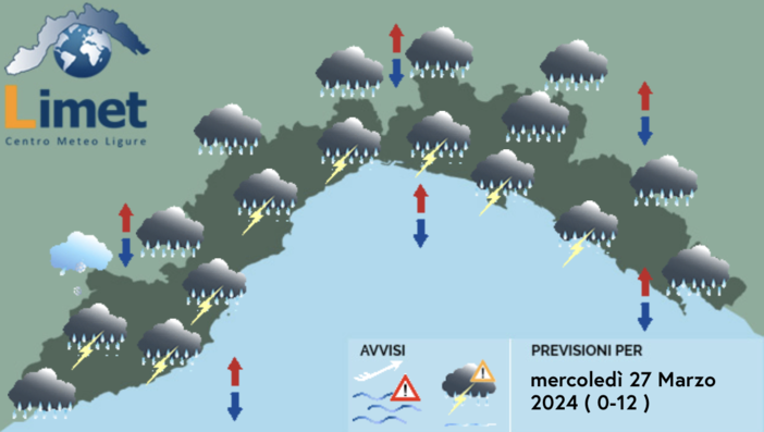 Meteo, temporali su tutta la regione. Schiarite nel pomeriggio Meteo, temporali su tutta la regione. Schiarite nel pomeriggio