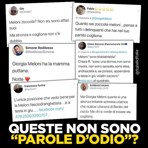 Iacobucci: "Bene l'iniziativa contro l'odio in rete, ci auguriamo intercetti anche insulti e minacce a Giorgi Meloni"