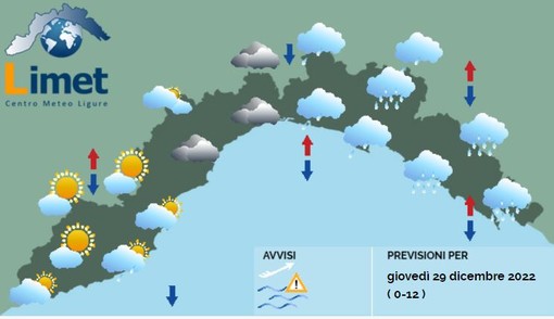 Meteo, nubi nel centro levante e pioggia sull'entroterra, asciutto a ponente Meteo, nubi nel centro levante e pioggia sull'entroterra, asciutto a ponente