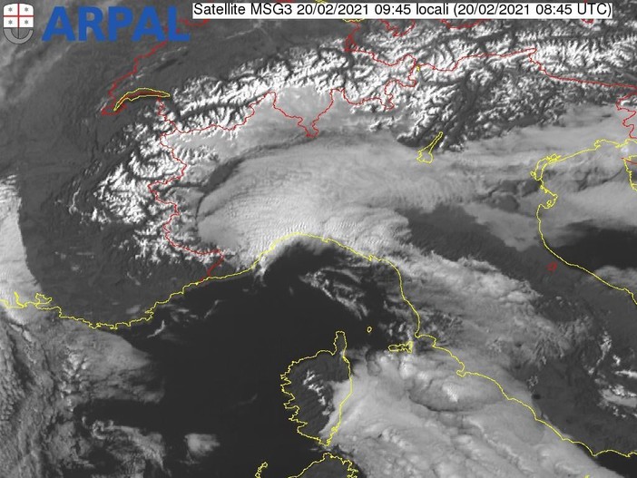 Meteo, ancora nubi in Liguria: piogge deboli sul centro Ponente