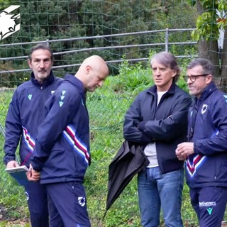 Samp, Roberto Mancini a Bogliasco: quando la presenza vale più delle parole