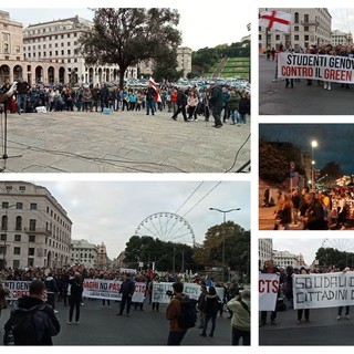 "No green pass", un migliaio in corteo per la diciottesima manifestazione di fila (FOTO e VIDEO)
