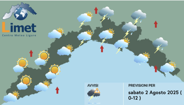 Meteo, primo fine settimana di agosto all'insegna del maltempo. Allerta gialla su tutta la regione fino alle 18
