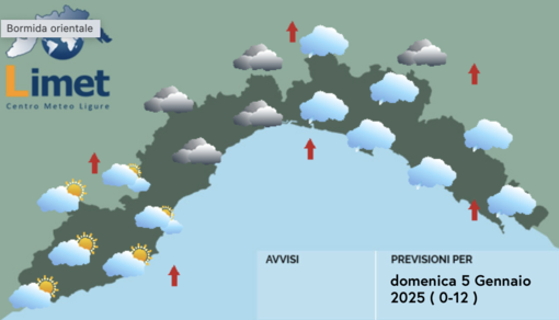 Meteo, deboli piogge possibili tra centro e levante ligure prima della perturbazione dell'Epifania Meteo, deboli piogge possibili tra centro e levante ligure prima della perturbazione dell'Epifania