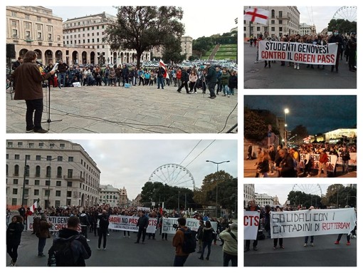 "No green pass", un migliaio in corteo per la diciottesima manifestazione di fila (FOTO e VIDEO) "No green pass", un migliaio in corteo per la diciottesima manifestazione di fila (FOTO e VIDEO)