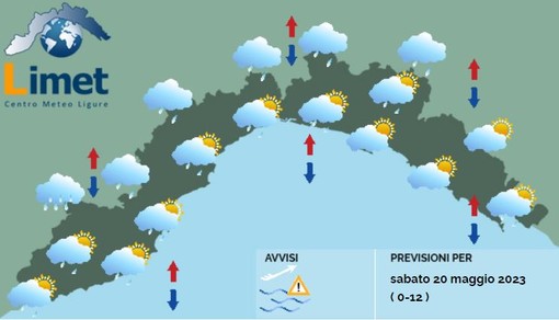 Meteo, nuvole su tutta la regione, al mattino sporadiche piogge sulla costa