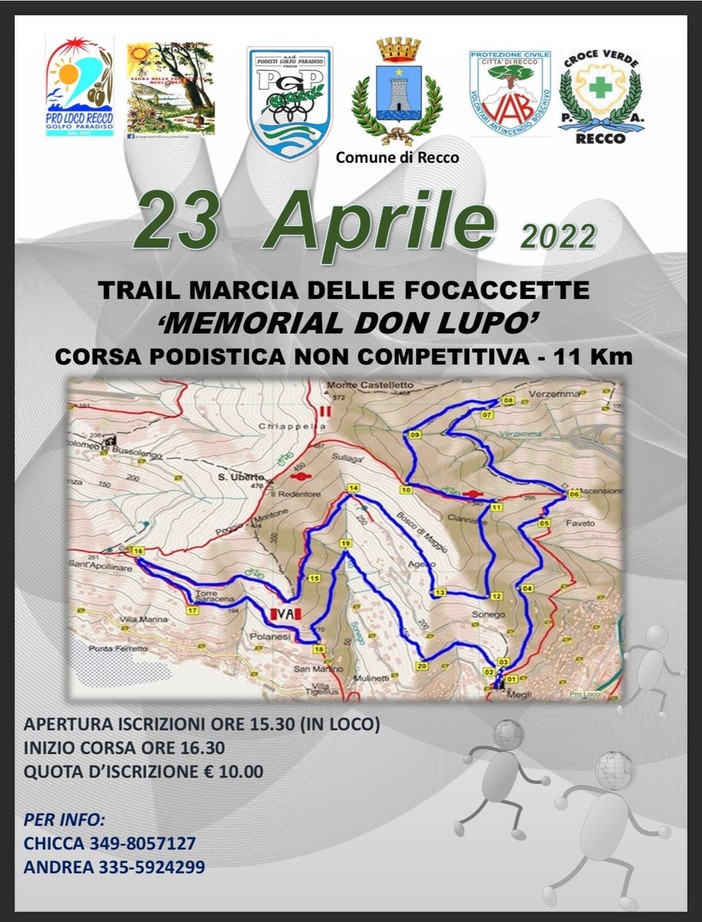 Sagra delle Focaccette di Megli, sabato 23 aprile due marce sportive per grandi e piccini