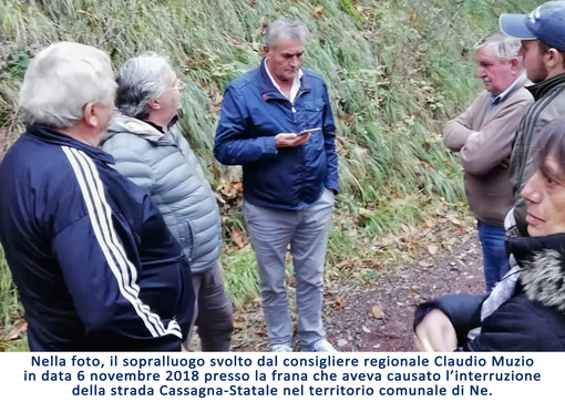 Val Graveglia, Muzio (FI): “Soddisfazione per la riapertura della strada Cassagna-Statale”