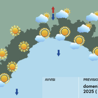 Meteo, ancora una domenica di caldo e sole su tutta la Liguria Meteo, ancora una domenica di caldo e sole su tutta la Liguria