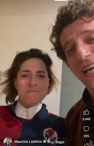 Blanca è sampdoriana? l'attrice Maria Chiara Giannetta: "Mi disegnano così", e Maurizio Lastrico la perdona