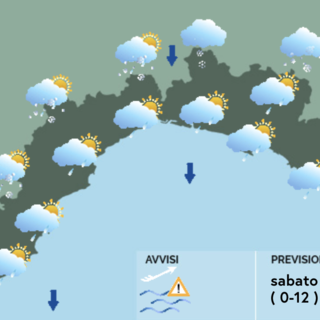 Meteo, fine settimana di maltempo sulla Liguria: possibili nevicate anche a bassa quota