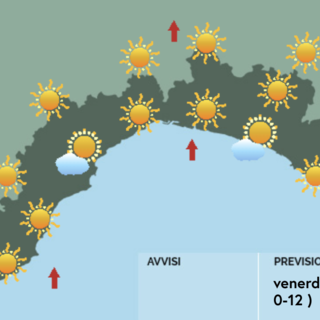 Meteo, caldo intenso su tutta la Liguria