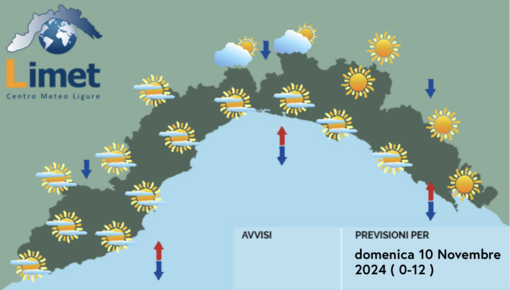 Meteo, domenica di cielo sereno su tutta la Liguria Meteo, domenica di cielo sereno su tutta la Liguria