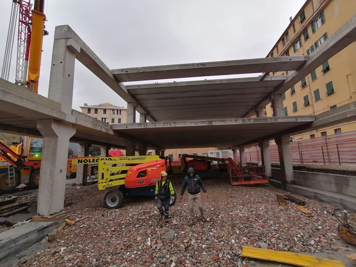 Nuovo mercato di piazzale Parenzo, posizionati gli impalcati Nuovo mercato di piazzale Parenzo, posizionati gli impalcati