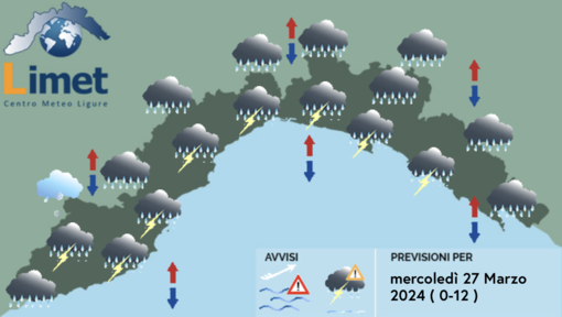 Meteo, temporali su tutta la regione. Schiarite nel pomeriggio Meteo, temporali su tutta la regione. Schiarite nel pomeriggio
