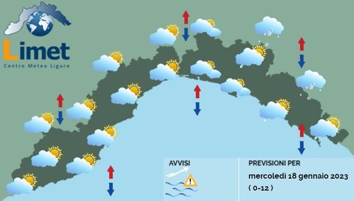 Meteo, in Liguria tempo variabile e temperature sotto la media