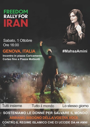 Morte di Mahsa Amini, sabato nuova manifestazione a Genova contro il regime in Iran