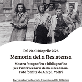 Voltri: "Memoria della Resistenza", alla Biblioteca Rosanna Renzi una mostra tra immagini e libri