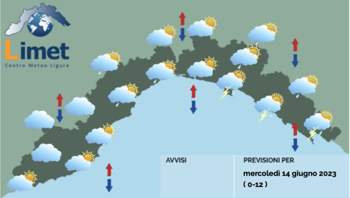 Meteo, ancora qualche residuo di instabilità con temporali sparsi Meteo, ancora qualche residuo di instabilità con temporali sparsi