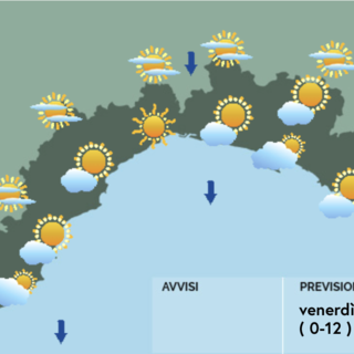Meteo, aria più mite in arrivo sulla Liguria, ma sabato possibili piogge