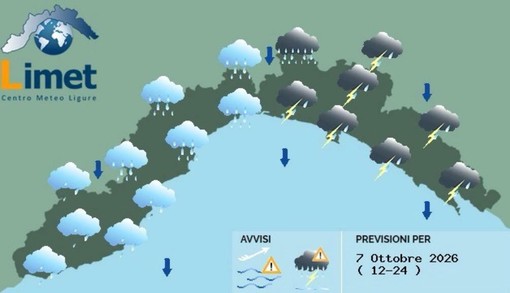 Meteo, in arrivo vento forte e temporali. Oggi su Genova è prevista l'Allerta Gialla Meteo, in arrivo vento forte e temporali. Oggi su Genova è prevista l'Allerta Gialla