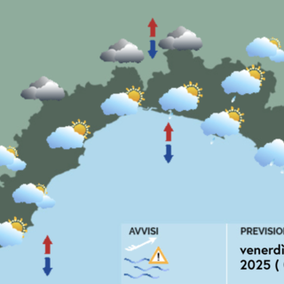 Meteo, nuvolosità e qualche possibile rovescio sparso sulla Liguria