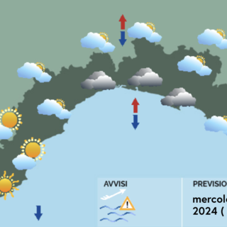 Meteo, mattinata con nubi sparse sul centro e sul levante ligure